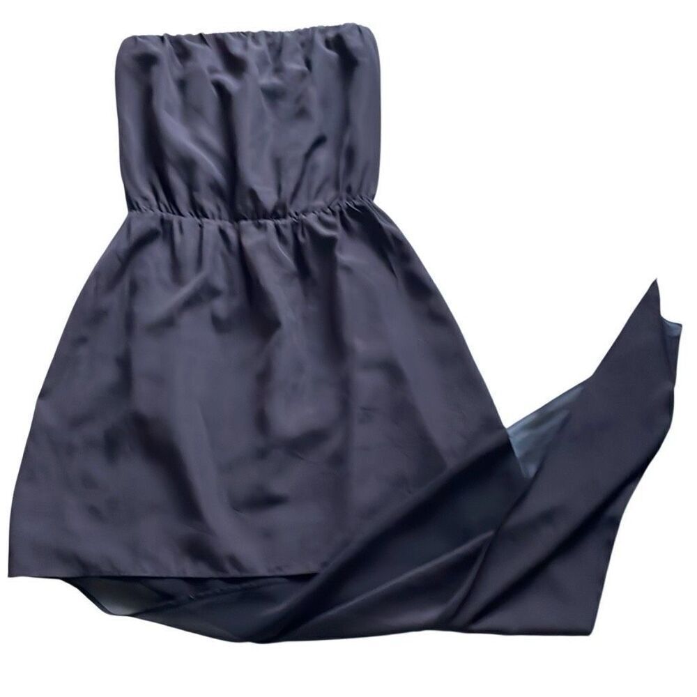 BCBGGeneration Strapless Asymmetrical High-Low Black Dress - XS - Picture 5 of 9